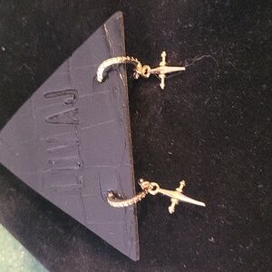 Luv Aj Mini Cross Hoops